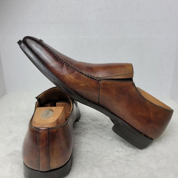 Magnanni Leo Men’s Leather Venetian Slip On Loafer Shoes Size 8 - Picture 6 of 10